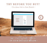 Wedding Welcome Letter & Itinerary Template | Modern Minimalist Wedding Itinerary