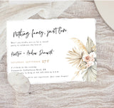 Editable Reception Invitation Template | Nothing Fancy, Just Love Invite