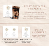 Pampas Grass Wedding Reception Invitation Template | Nothing Fancy, Just Love Invite