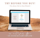 Pampas Grass Wedding Reception Invitation Template | Nothing Fancy, Just Love Invite