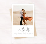 Photo Save the Date Postcard Template | Polaroid Save the Date Invite