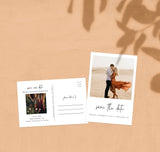 Photo Save the Date Postcard Template | Polaroid Save the Date Invite