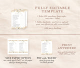 Editable Find the Guest Shower Game Template | Pampas Grass Bridal Shower Game