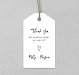 Editable Shower Favor Tag Template | Editable Wedding Favor Tags