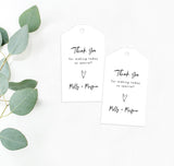 Editable Shower Favor Tag Template | Editable Wedding Favor Tags