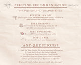 Minimal Wedding Program Template | Printable Order of Service