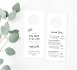 Wedding Welcome Letter & Itinerary Template | Modern Minimalist Wedding Itinerary