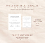 Certificate of Marriage Editable Template | Minimalist Wedding Certificate