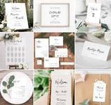 Minimalist Wedding Bundle Template | Editable Minimalist Wedding Templates