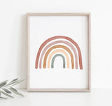 Watercolor Rainbow Print | Gender Neutral Nursery Printable