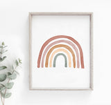 Watercolor Rainbow Print | Gender Neutral Nursery Printable