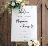 Minimalist Wedding Welcome Sign Template | Editable Welcome Sign