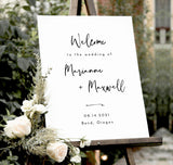 Minimalist Wedding Welcome Sign Template | Editable Welcome Sign