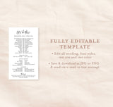 Wedding Party Timeline | Electronic Itinerary