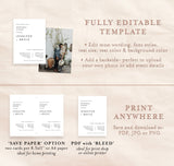 Minimalist Rehearsal Dinner Invitation Template | Minimal Wedding Rehearsal Invite