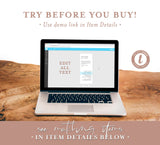 Minimalist Wedding Timeline Template | Modern Order of Events Timeline
