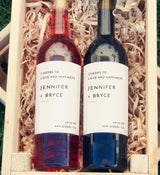 Minimalist Wine Bottle Label Template | Modern Wedding Wine Label