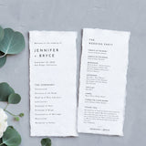 Minimalist Wedding Program Template | Printable Order of Service