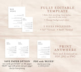 Minimalist Drink Menu Template | Printable Cocktail Menu