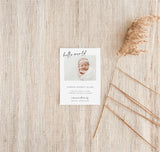Photo Baby Announcement Card | Birth Announcement