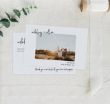 Photo Wedding Announcement | Photo Elopement Announcement