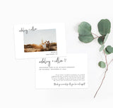 Photo Wedding Announcement | Photo Elopement Announcement