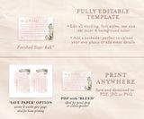 Fiesta Bridal Shower Advice Card Template | Well Wishes for Newlyweds