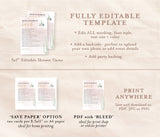 Fiesta Bridal Trivia Game | Editable How Well Do You Know the Bride-to-Be Game