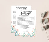 Bachelorette Party Game | Bachelorette Trivia Game