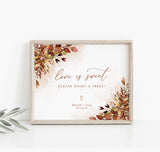 Rustic Fall Wedding Sign Template | Autumn Wedding Custom Sign