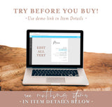 Minimalist Wedding Menu Template | Minimal Wedding Menu