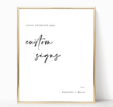 Minimalist Wedding Sign Template | Customizable Wedding Signage