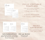 Minimalist Drink Menu Template | Printable Cocktail Menu