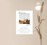 Photo Wedding Announcement | Photo Elopement Announcement