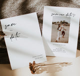 Photo Save the Date Postcard Template | Polaroid Save the Date Invite