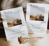 Photo Wedding Announcement | Photo Elopement Announcement