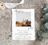Photo Wedding Announcement | Photo Elopement Announcement