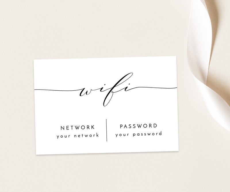 WIFI Password Printable | Wifi Password Sign 