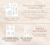 Minimalist Wedding Timeline Template | Modern Order of Events Timeline
