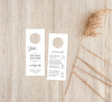 Minimalist Wedding Welcome Letter & Itinerary Template | Modern Wedding Itinerary