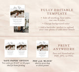 Minimalist Wedding Invitation Suite Template | Editable Minimalist Wedding Invite