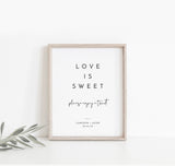 Minimalist Wedding Sign Template | Customizable Wedding Signage