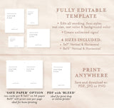 Minimalist Wedding Sign Template | Customizable Wedding Signage