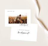 Will You Be My Bridesmaid | Bridesmaid Photo Card