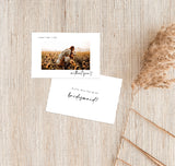 Will You Be My Bridesmaid | Bridesmaid Photo Card