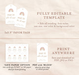 Pop When She Pops Tag | Mini Champagne Bottle Tag Template