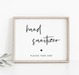 Hand Sanitizer Sign | Social Distance Wedding