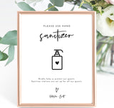 Hand Sanitizer Station Sign | Social Distance Wedding
