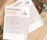 Fiesta Bridal Trivia Game | Editable How Well Do You Know the Bride-to-Be Game