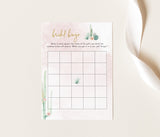 Bridal Bingo Game Template | Fiesta Bridal Shower Game